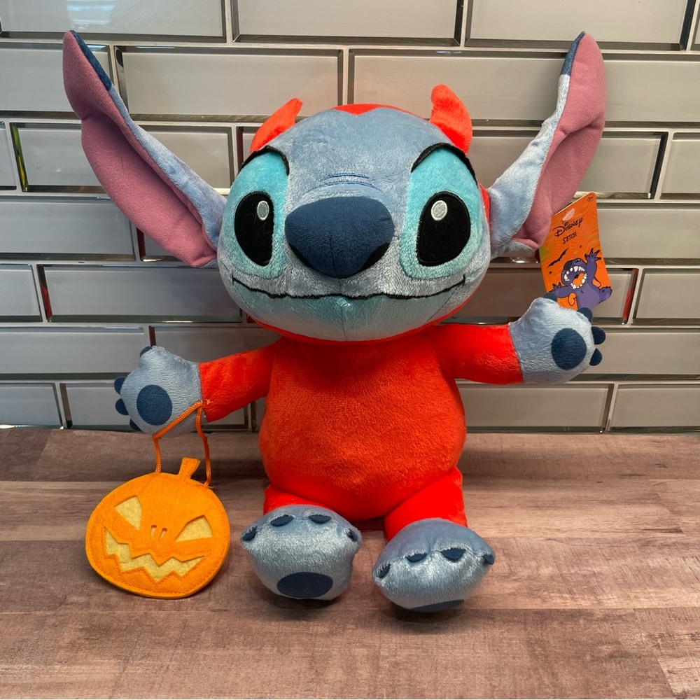 Disney Just Play 15 in Lilo & Stitch Halloween Dressed as Devil Plush Toy